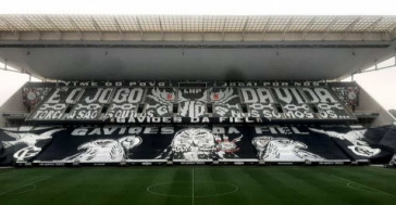 Mosaico no Setor Oeste da Neo Química Arena