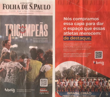 Ação do banco BMG no jornal Folha de S. Paulo