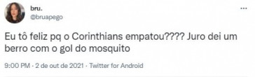 Corinthians buscou o empate com Renato Augusto e Mosquito