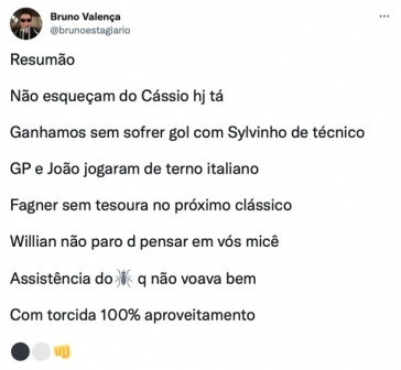Repercussão da vitória do Corinthians nas redes sociais
