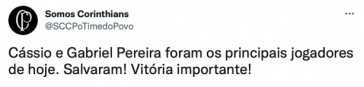 Repercusso da vitria do Corinthians nas redes sociais