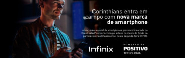 Corinthians ter logomarca da Infinix em barra traseira da camisa nesta segunda-feira