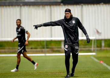 C�ssio de volta aos treinamentos no Centro de Treinamentos do Corinthians