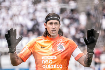 C�ssio no jogo entre Corinthians e Santos na Neo Qu�mica Arena, pelo Brasileir�o