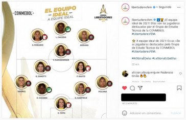 Time ideal da Libertadores Feminina