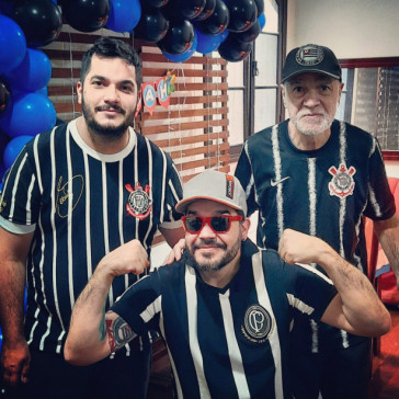 Bruno Momezzo com seu pai, Sérgio