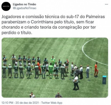 Torcida repercutiu o ttulo Paulista Sub-17 contra o Palmeiras no Allianz Parque