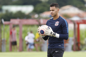 Alan Gobetti no treino do Corinthians Sub-20