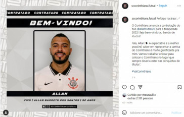Corinthians contrata Allan para futsal 