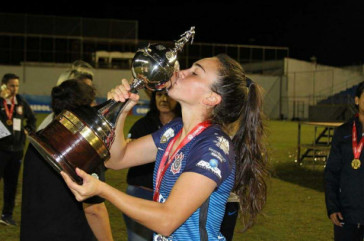 Agustina foi campe da Libertadores com o Corinthians em 2017