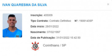Registro de Ivan no BID