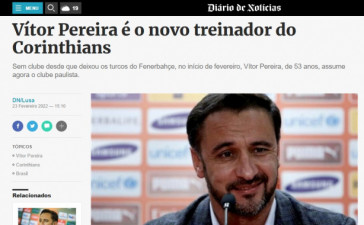 Imprensa portuguesa repercute contratao de Vtor Pereira pelo Corinthians