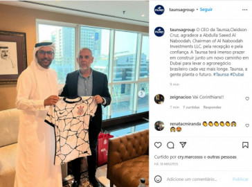 Camisa do Timo voltou a ser exposta pelo CEO da Taunsa
