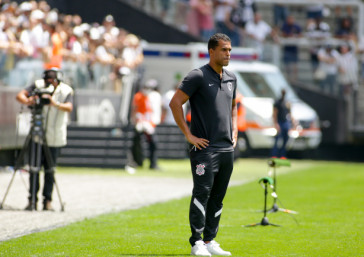 Fernando L�zaro na partida entre Corinthians e Red Bull Bragantino neste domingo