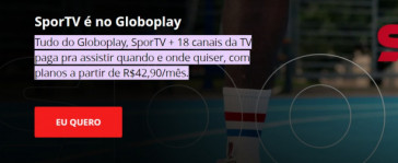 SporTV pode ser assistido digitalmente, por meio da Globosat Play