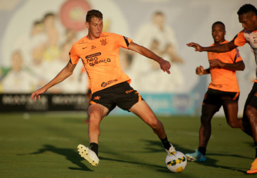 Alem�o durante treino do Corinthians