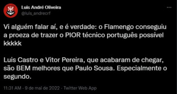 Flamenguista falando de VP 6