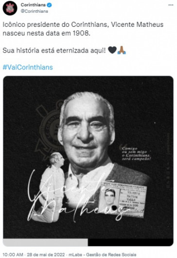 Corinthians relembrou anivers