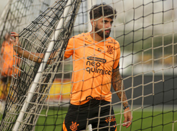 Yuri Alberto em �ltimo treino do Corinthians antes da final da Copa do Brasil