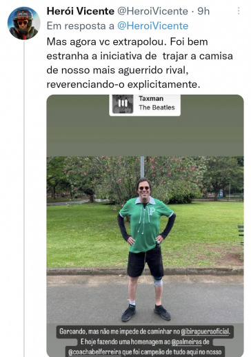 Casagrande com a camisa do Palmeiras causa espanto, irritação e elogios nas  redes sociais - Gazeta Esportiva