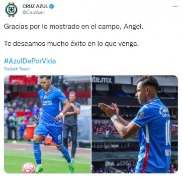 Cruz Azul se despediu de Romero nas redes sociais