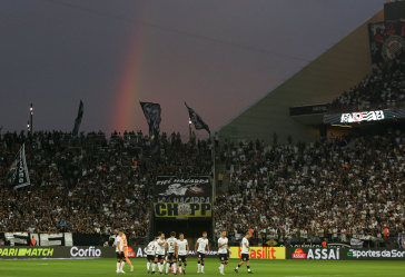 Equipe do Corinthians antes do in�cio da partida