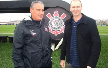 Gilmar Dal Pozzo, treinador do Ituano, fez estgio com Tite no CT do Corinthians em abril de 2015