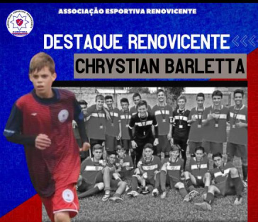Renovicente comemora relembra passagem de Chrystian Barletta pelo clube