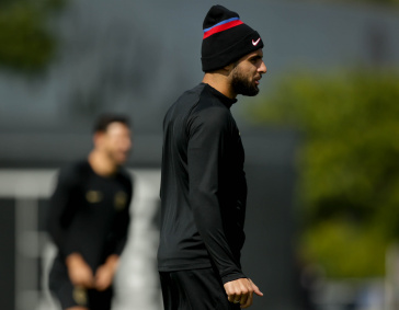 Yuri Alberto durante treino do Corinthians
