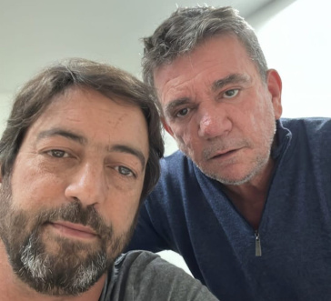 Duilio Monteiro Alves e Andrs Sanchez durante encontro no CT para aparar arestas, segundo o jornalista Eduardo Savoia
