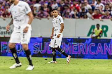 Romero durante a partida contra o Fortaleza