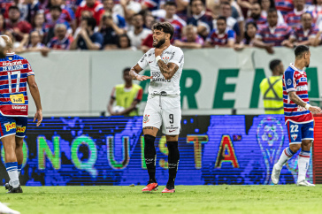 Yuri Alberto no jogo contra o Fortaleza pela Sul-Americana