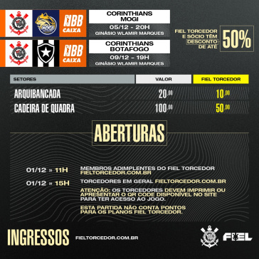 Ingressos Mogi e Botafogo