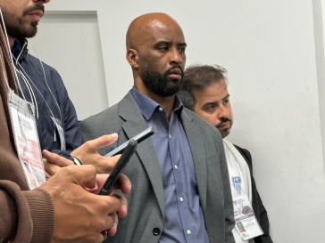 Fabinho Soldado na sala de imprensa, ap�s a derrota do Tim�o para o S�o Bernardo
