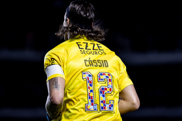 C�ssio completa 700 jogos pelo Corinthians contra o Santos