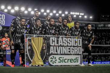 Elenco do Corinthians reunido antes do cl�ssico contra o Santos
