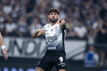 Yuri Alberto durante jogo do Corinthians contra o Juventude