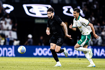 Yuri Alberto em a��o contra o Palmeiras pelo Brasileir�o