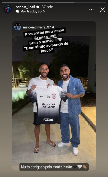 Malcom presentou Renan Lodi em dezembro do ano passado