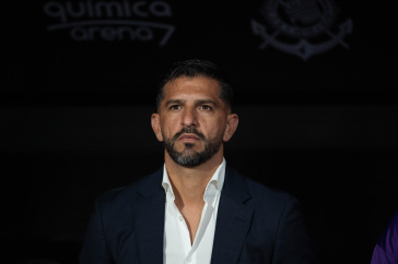 Emiliano D�az durante jogo do Corinthians