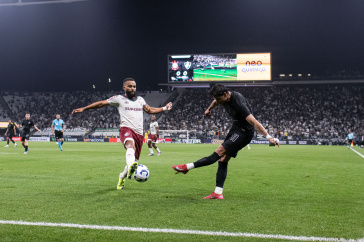 Romero durante jogo do Corinthians contra o Fluminense