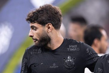 Yuri Alberto antes de jogo do Corinthians em Itaquera
