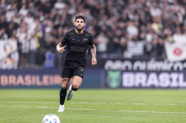Yuri Alberto em a��o durante partida do Corinthians