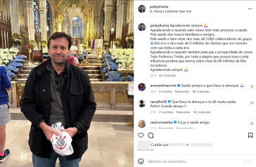 Postagem de Pedro Silveira em Nova Iorque