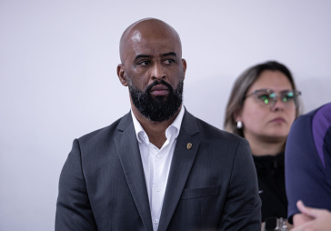 Fabinho Soldado durante apresenta��o do novo treinador do Corinthians