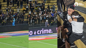 Hugo Souza joga sua camisa para o irm