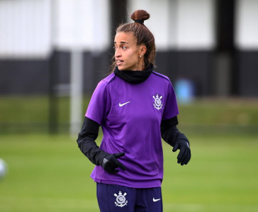 Ariel Godoi em treino do Corinthians