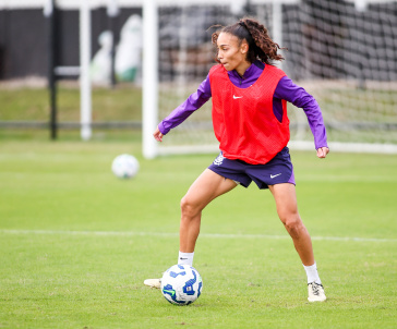 Juliana Passari em treino do Corinthians