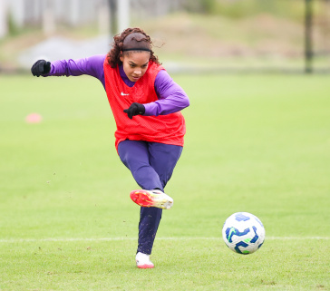 Gisela Robledo em treino do Corinthians