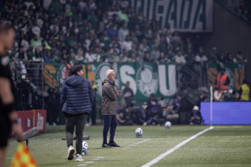 Dorival J�nior durante o D�rbi no Allianz Parque pela Copa do Brasil